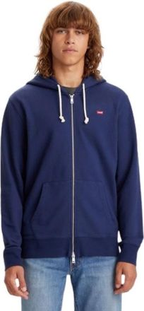 Levi's Sweatshirt met ritssluiting - Heren - Vesten met rits - Blauw - XL - Katoen - Hoodies & sweatvesten