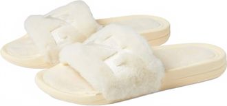 Athletic Propulsion Labs Womens Shearling Slide Sandal In Vanilla