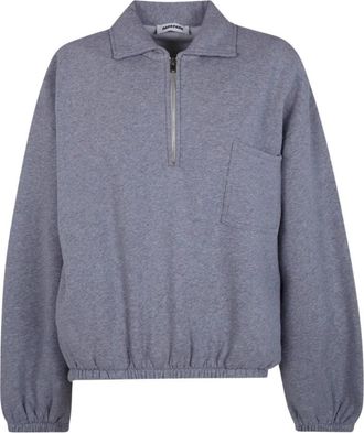 Darkpark Alva Cropped Sweatshirt - Dames - Vesten met rits - Grijs - S - Katoen - Hoodies & sweatvesten