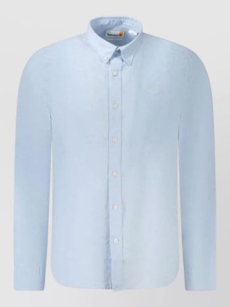 Timberland linen cotton regular-fit long-sleeve shirt