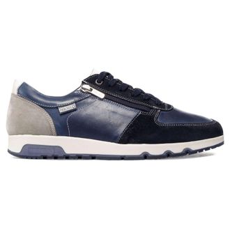 Pikolinos Alarcon M9T-6163 Leather Mens Lace Up Trainers - Blue - Size:UK 10.5-11