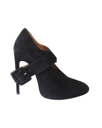 Alaia Alaia Pre-owned Womens Cross Strap Pumps in Black Suede - Size 38.5 EU/IT