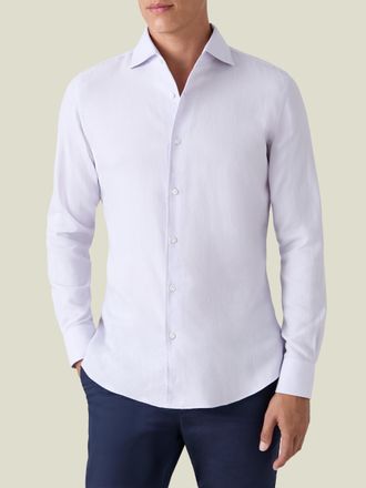Luca Faloni Lilac Cashmere-Cotton Classic Shirt