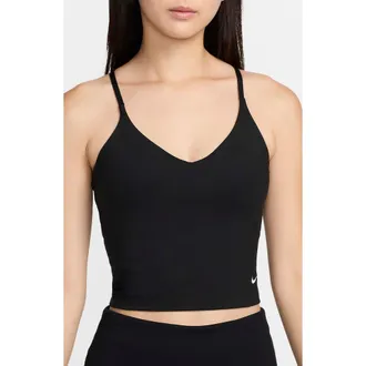 Nike Indy Light-Support Padded Sports Bra Tank in 010 Black/White at Nordstrom Rack, Size Xx-Large