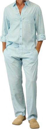 Cesar Casier Bruno Pants In Light Blue