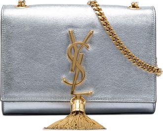 Saint Laurent Pre-owned Saint Laurent Small Metallic Calfskin Monogram Kate Tassel Crossbody Ladies ONYRCA7UCIHBKHPN