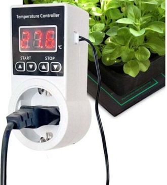 OEM Termostato Digital Enchufable Con Sonda, Reguladores De Temperatura Para Refrigeraci&oacute;n Y Calefacci&oacute;n De Mantas T&eacute;rmicas Para Plantas, Calefacci&oacute;n De I