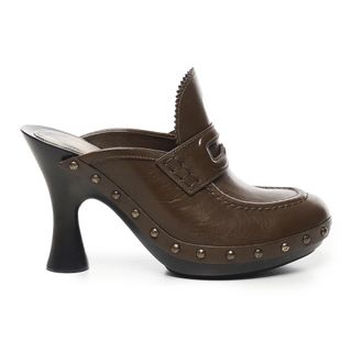 Burberry Bruine Sneakers met Houten Zool - Dames - Muiltjes - Bruin - 40 EU - Schoenen