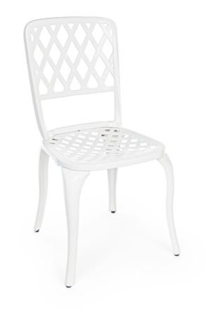 BIZZOTTO Silla de aluminio fundido a presi&oacute;n blanco