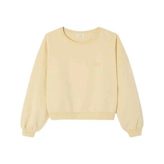 American Vintage Jitbay Sweatshirt - Dames - Sweatshirts - Beige - L - Katoen - Hoodies & sweatvesten