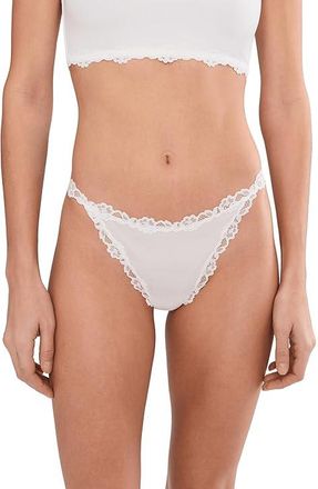 Free People Charlie Micro Thong Womens Underwear Clean Ivory : MD (Womens 8-10), Elastane/Nylon