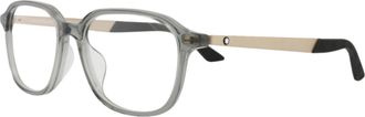 Montblanc Montblanc Mens 53 mm Grey Gold Eyeglasses