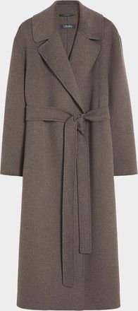 Max Mara Luna Wool Long Wrap Coat