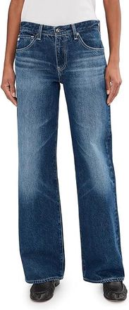 AG - Adriano Goldschmied Adria Low Rise Baggy Wide Leg Womens Jeans Ojai : 25 32, Cotton/Denim