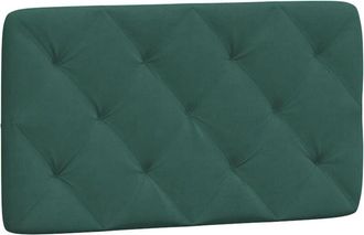 vidaXL Cabecero De Cama Acolchado Terciopelo Verde Oscuro 80 Cm Vidaxl