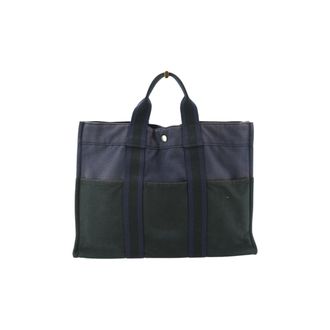 Herm&egrave;s Hermes Vintage katoenen draagtas Fourre-Tout