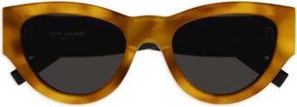 Saint Laurent Eyewear Occhiali da sole cat-eye - Marrone