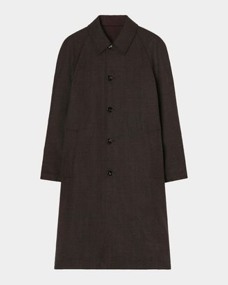 Burberry Men & apos;s Reversible Wool Car Coat