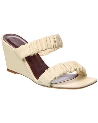 Staud Staud Frankie Leather Wedge Sandal