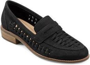 Earth Ela Woven Penny Loafer in Black at Nordstrom Rack, Size 6.5