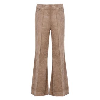 D.exterior Pantaloni a zampa in velluto a coste - - Trousers - Donna - Marrone - M