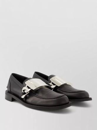 J.W.Anderson gourmet leather loafers chunky chain detail