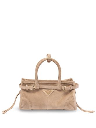 Prada Prada Bonnie Medium Suede Handbag