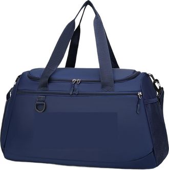 Generic Compatible For Large capacity travel bag, sports fitness backpack, with independent shoe cabinet, zipper closure, suitable(Blue)