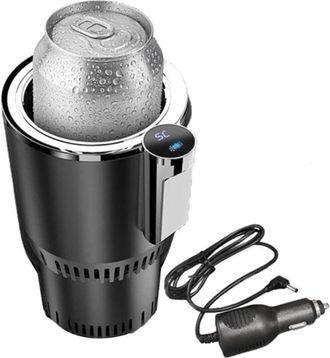 OEM Calentador De Agua Y Portavasos Para Coche: Enfriador De Agua Y Calentador De Caf&eacute; Inteligente 2 En 1 Portabotellas, Portavasos Y Extensor De Vasos Pa