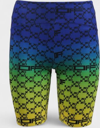 Off-white Womens Athleisure Monogram Shorts - Blue - Size X-Small