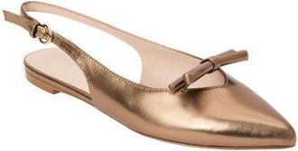 Jack Rogers Lennox Slingback Pointed Toe Flat in Bronze at Nordstrom, Size 9.5