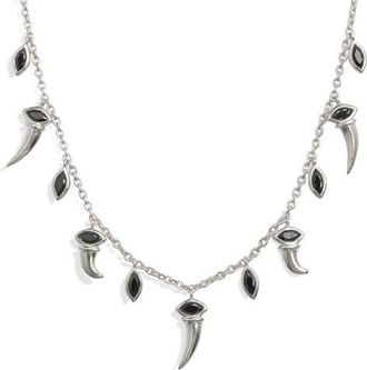 Awe Inspired x Jhen&eacute; Aiko Saber-Tooth Layering Necklace in 925 Sterling Silver at Nordstrom