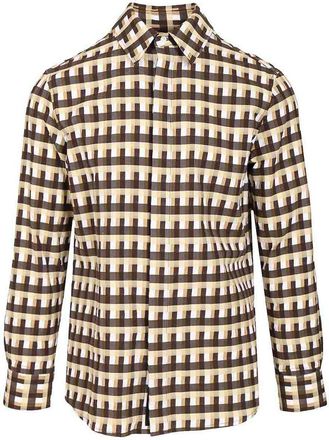 Bottega Veneta Checked Shirt