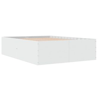Berkfield Home Modern Bed Frame without Mattress White 135x190 cm Double