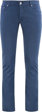 Moorer Uomo, Pantaloni, Blu, W35, new