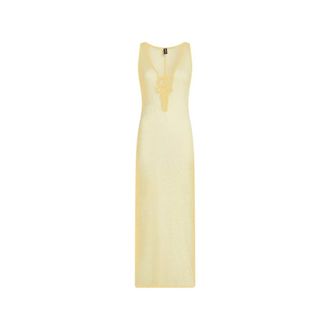 Karl Lagerfeld Maxi Dresses, female, Yellow, Size: XS Abito