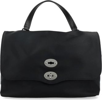 Zanellato Postina - Dames - Handtassen - Zwart - ONE Size - Leer - Tassen