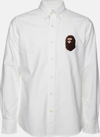 A Bathing Ape White Cotton Button Front Shirt