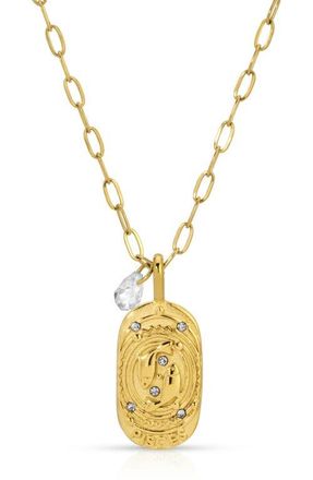 Kozakh Cielo Zodiac Pendant Necklace in Pisces/Gold at Nordstrom