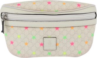 Gucci Childrens Belt Printed Gg Coated Canvas Multicolour Canvas Handbag (Pre-Owned)
