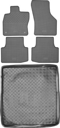 OEM Volkswagen Passat B8 Kombi A Partir De 2014 Set - Alfombrillas De Goma Para Coche + Alfombrilla Para Maletero