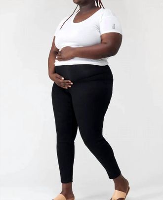 1822 Denim Maternity Plus Butter 28 Ankle Skinny Jegging In Black