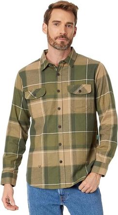 Vissla Vissla Central Coast Eco Shirt Mens Green Plaid Flannel Button Front GBO2184