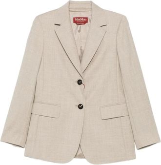 Max Mara Dames, Jassen, Beige, Maat: S