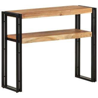 vidaXL Mesa Consola De Madera Maciza De Acacia 90x30x75 Cm Vidaxl