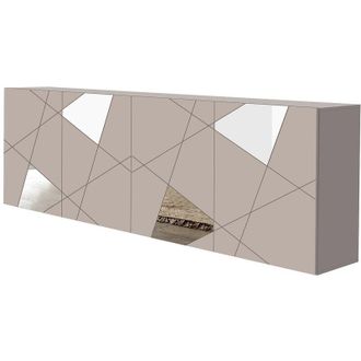 Vente-Unique Credenza a 4 ante Beige - CANTIANO