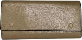 Celine Pre-owned Snake Effect Leather Wallet - Dames - Vintage Accessoires - Beige - ONE Size - Leer - Vintage