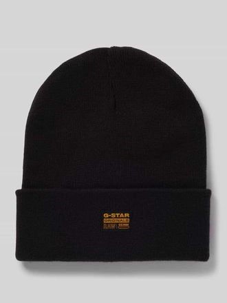 G-Star Beanie mit Label-Detail Modell Effo in Black, Größe 1