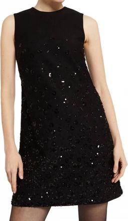 ottod'Ame Mini Dress With Sequins In Black
