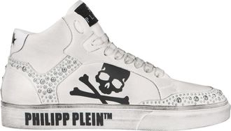 Philipp Plein Retrokickz Zapatillas de ca&ntilde;a alta - Shoes - unisex - Blanco - 41 EU